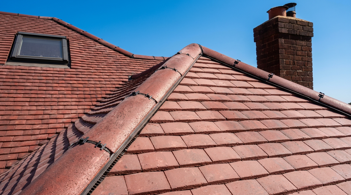 Pitched slate roof in Buckinghamshire